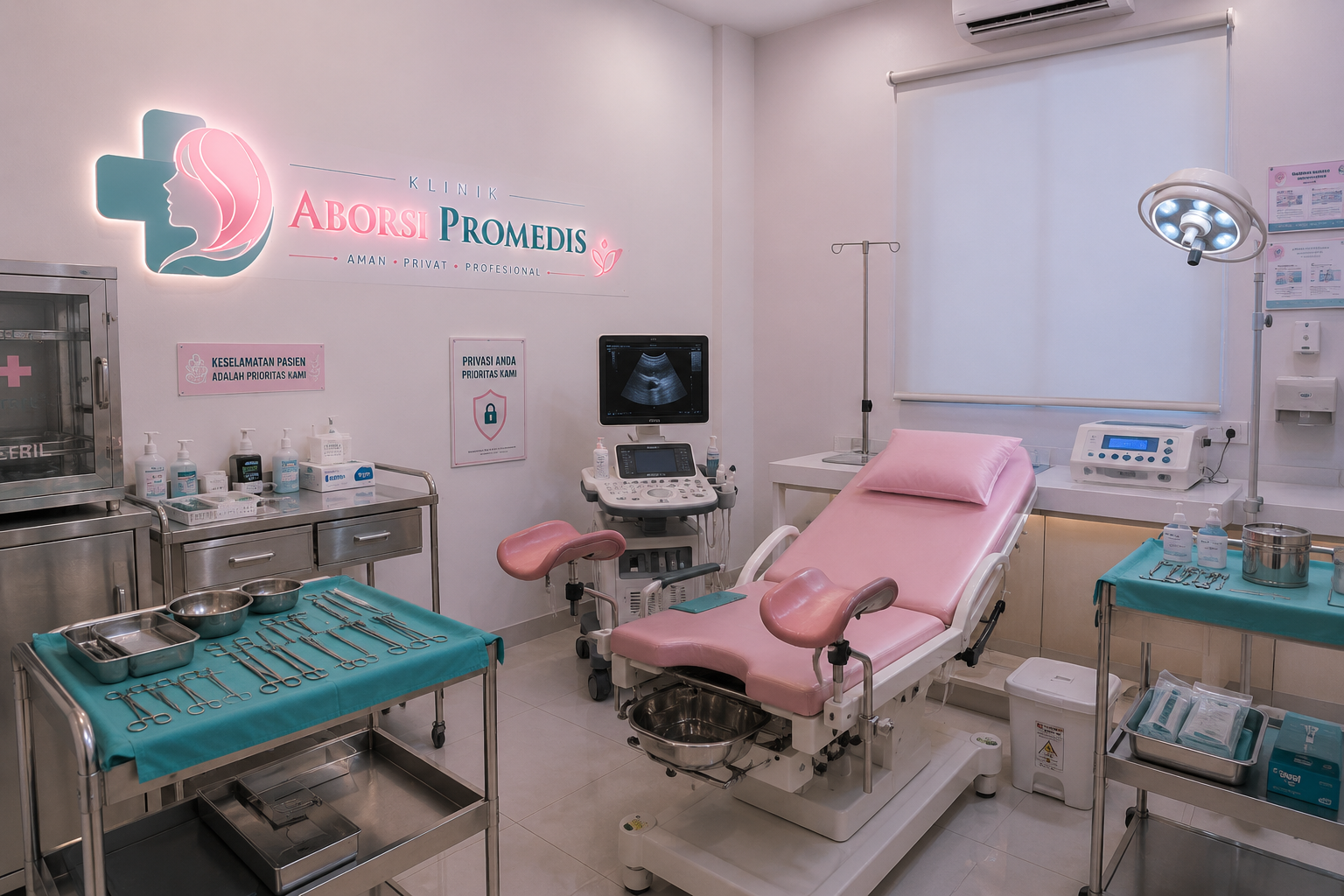 ruang tindakan klinik aborsi promedis